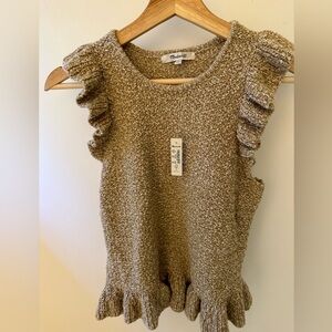 Madewell Nicollet Ruffle Sweater Tank